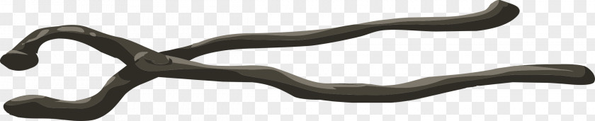 Barbeque Black And White Arm Tongs Tool PNG