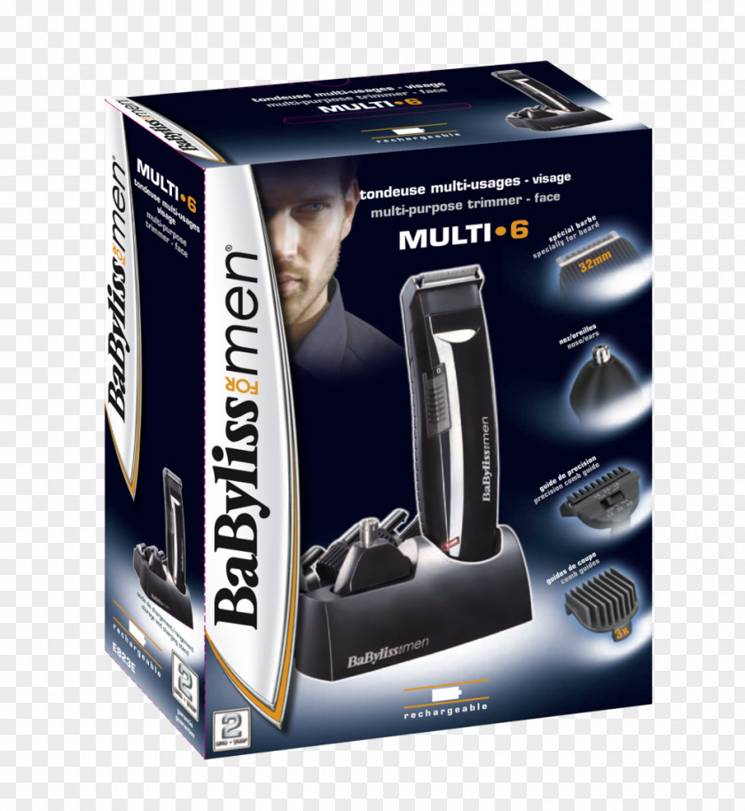 Beard Hair Clipper BaByliss For Men Multi 6 Trimmer PNG