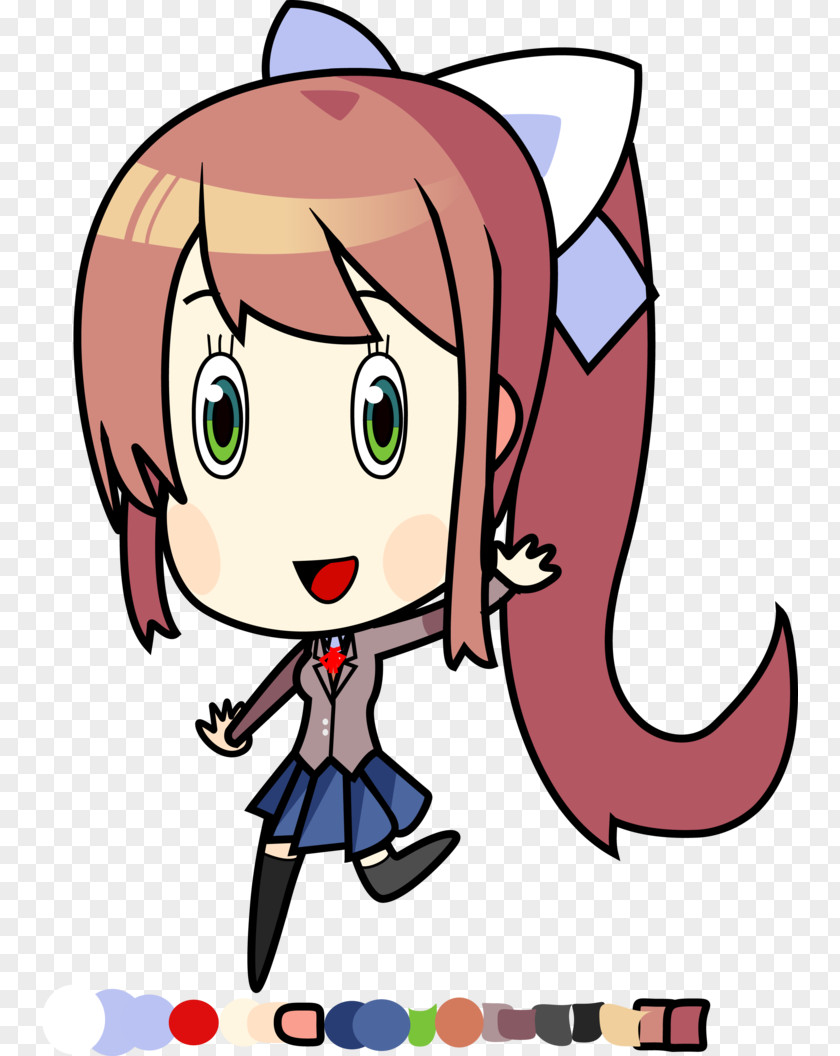 Monika Doki Literature Club! Fan Art Digital PNG