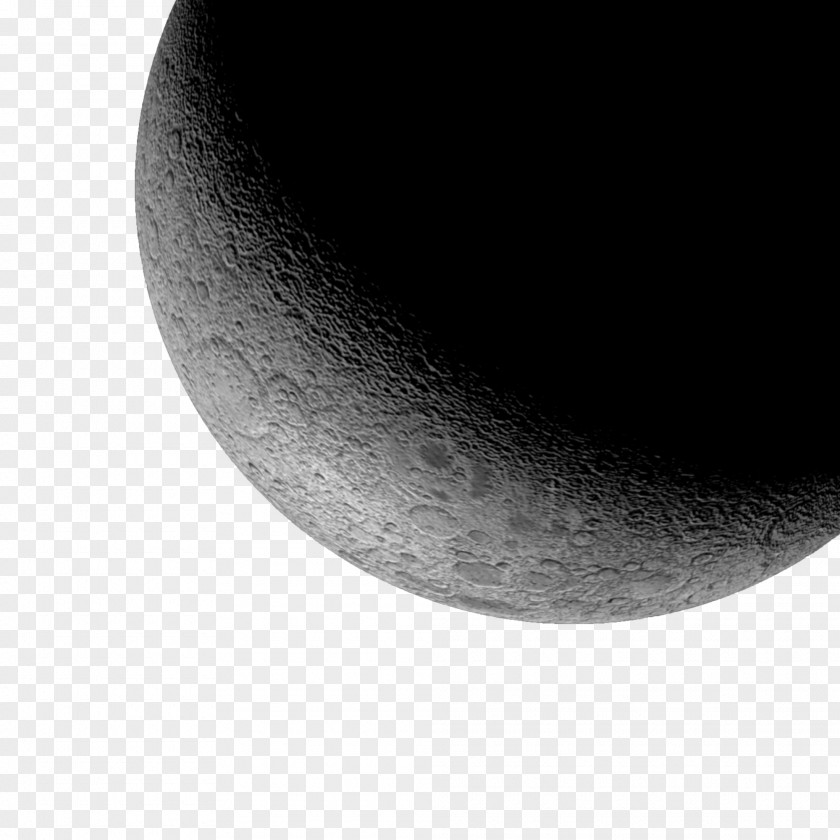 Moon Decorative Pattern Black And White Atmosphere Crescent PNG