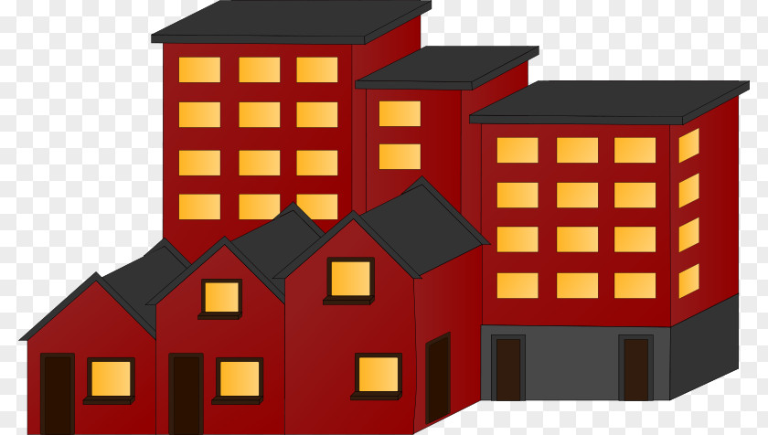 Flat Cliparts Apartment House Building Renting Clip Art PNG