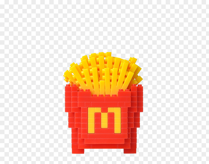French Fries McDonald's Hamburger Nanoblock PNG