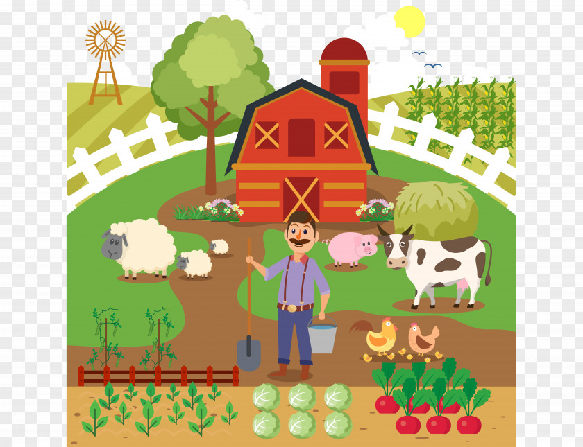 Grow Vegetables Farmer Agriculture Cattle PNG
