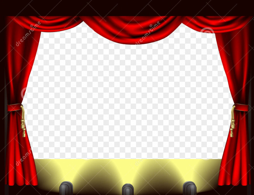 Movie Theatre Stage Lighting Theater Drapes And Curtains PNG