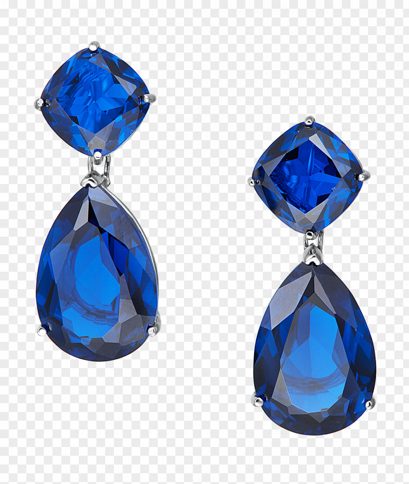 Sapphire Earring Blue Gemstone Jewellery PNG