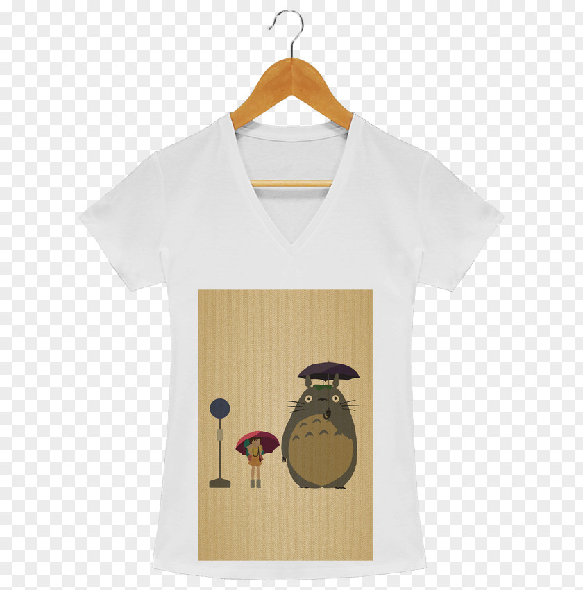 Totoro T-shirt Sleeve Clothing Collar Outerwear PNG