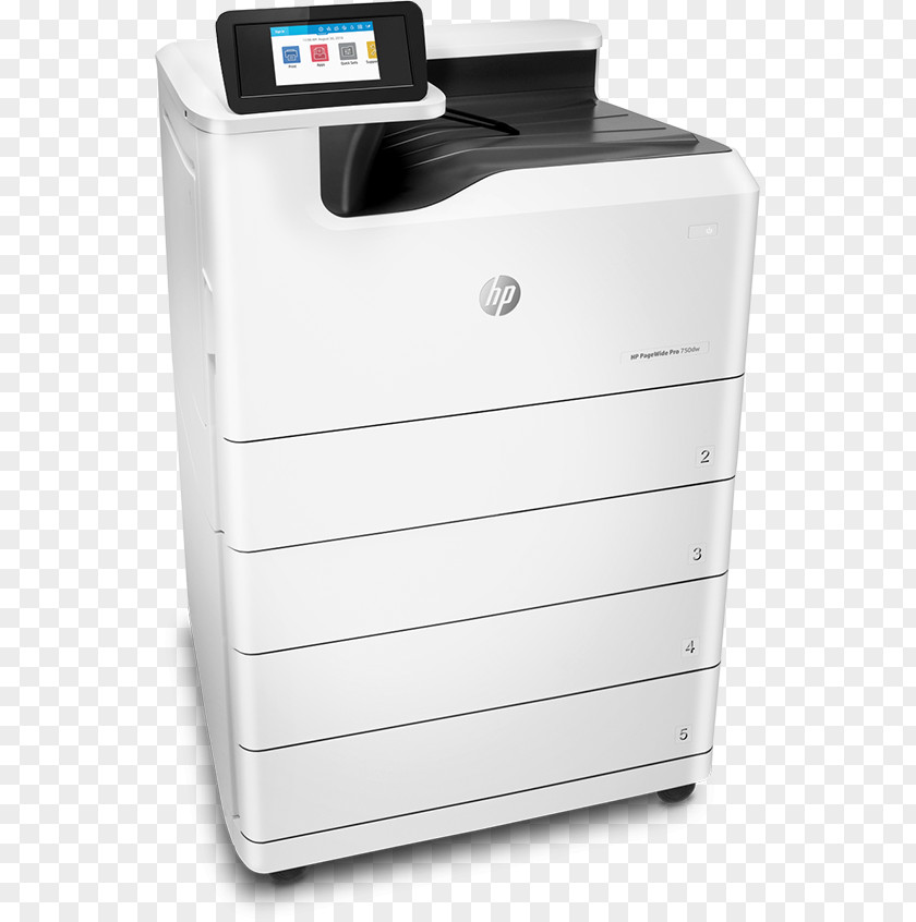 A3Category: Graphic Resources Hewlett-Packard Multi-function Printer HP PageWide Pro 750dw Inkjet Printing PNG