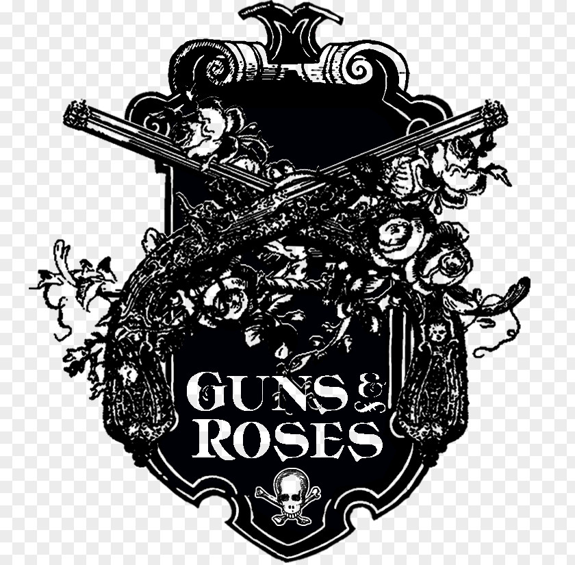 Logo Guns N' Roses Graphic Design PNG design, music band clipart PNG
