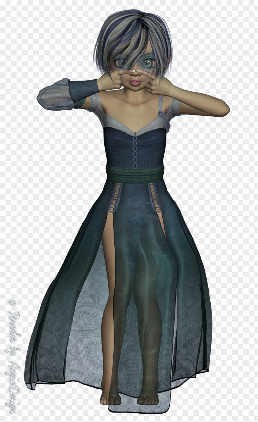 Augustus Pattern Gown Costume Design PNG