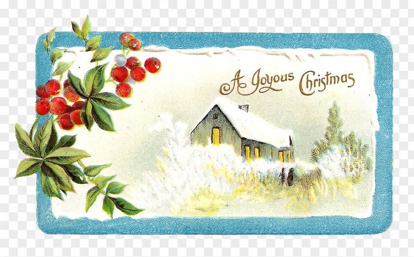 Christmas Watercolor Tags Label Picture Frames Clip Art PNG