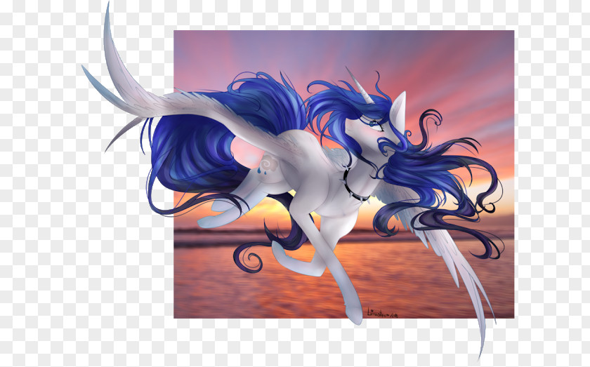 Horse Unicorn Digital Art Desktop Wallpaper PNG