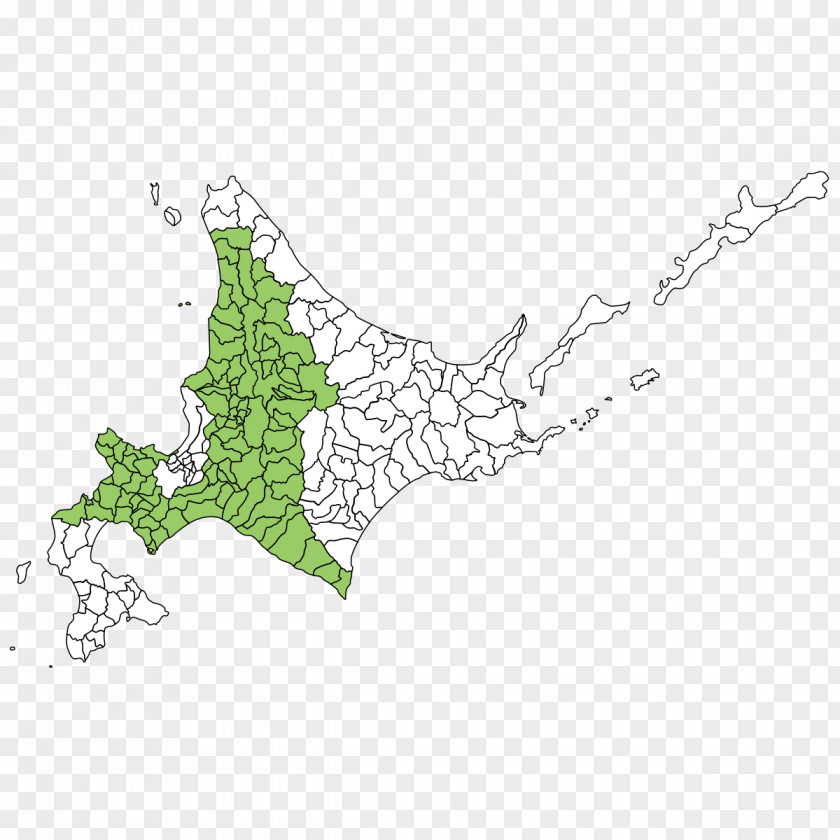 Map Blank Ishikari Subprefecture Hokkaido Shinko PNG