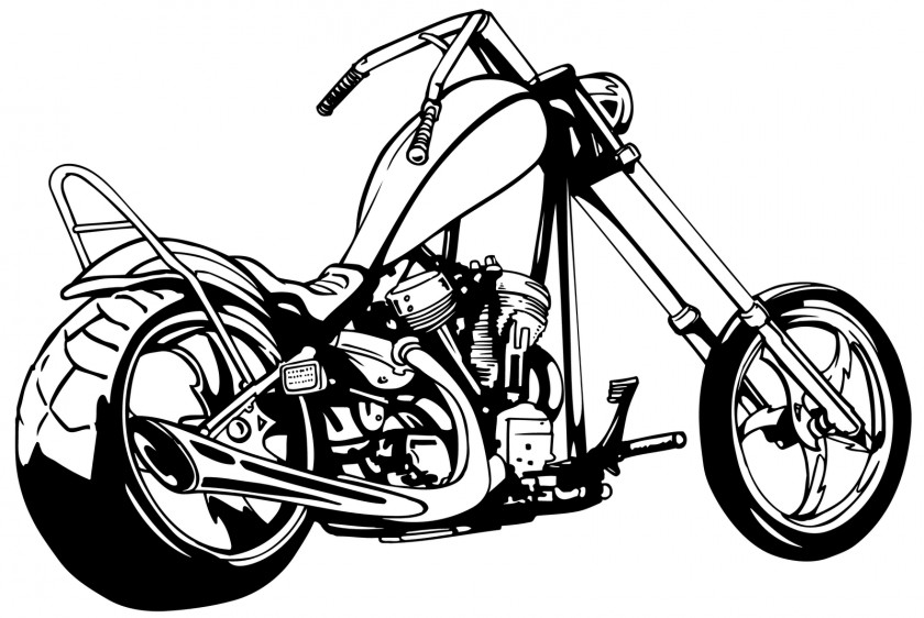 Motorcycle Cowboy Cliparts Chopper Harley-Davidson Clip Art PNG