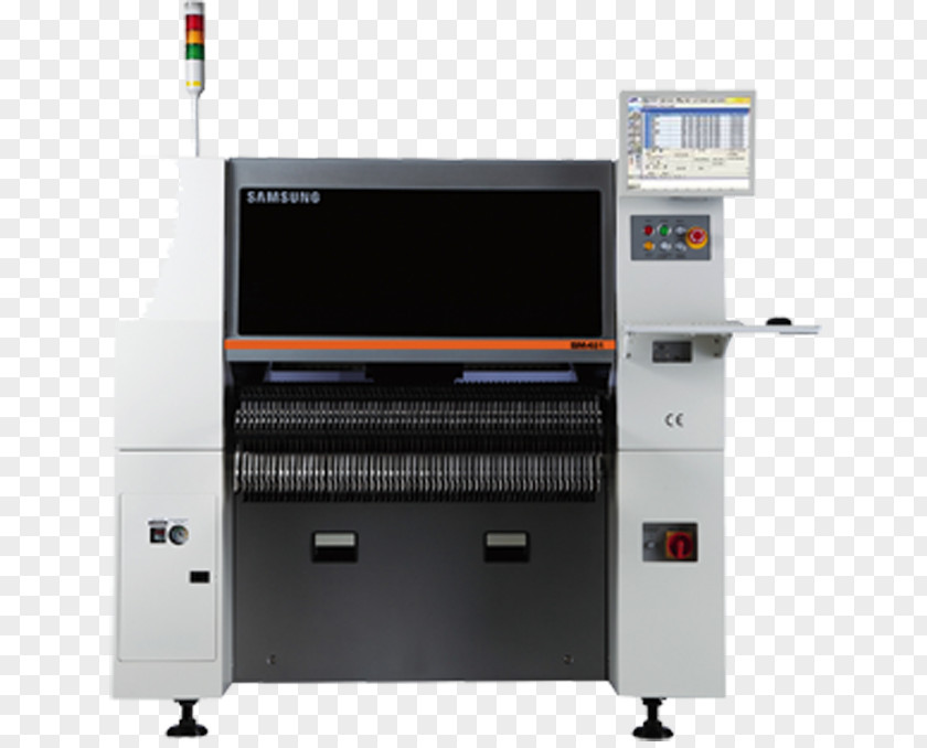 Samsung SMT Placement Equipment Surface-mount Technology Hanwha Aerospace Machine PNG