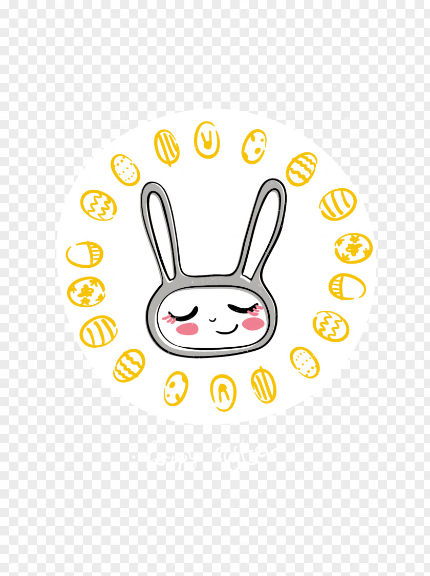 Vector Easter Graffiti Bunny Rabbit Icon PNG