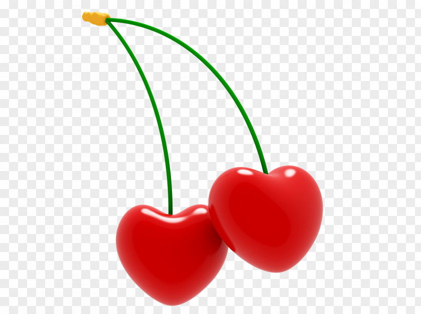 Cherry Love Heart Gratis PNG