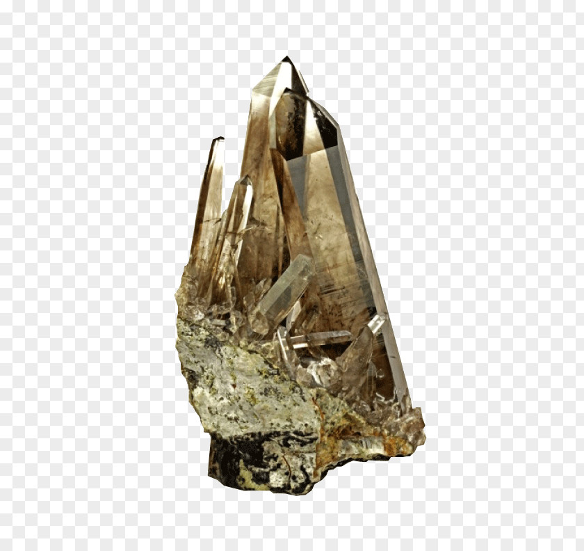 Mineral Collecting Smoky Quartz Crystal PNG