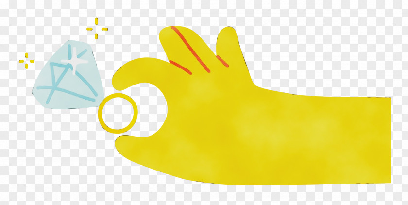 Safety Glove Yellow Meter Font Glove PNG