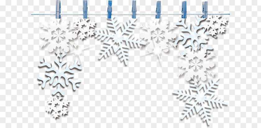 Snowflake Line Art White Pattern PNG