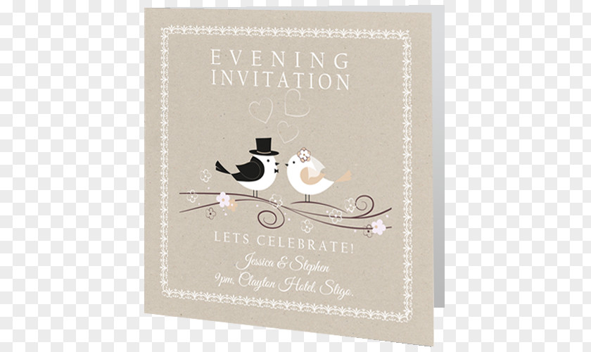 Wedding Invite Invitation Ireland Bird Ceremony PNG