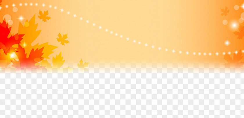 Autumn Decorative Background Wallpaper PNG