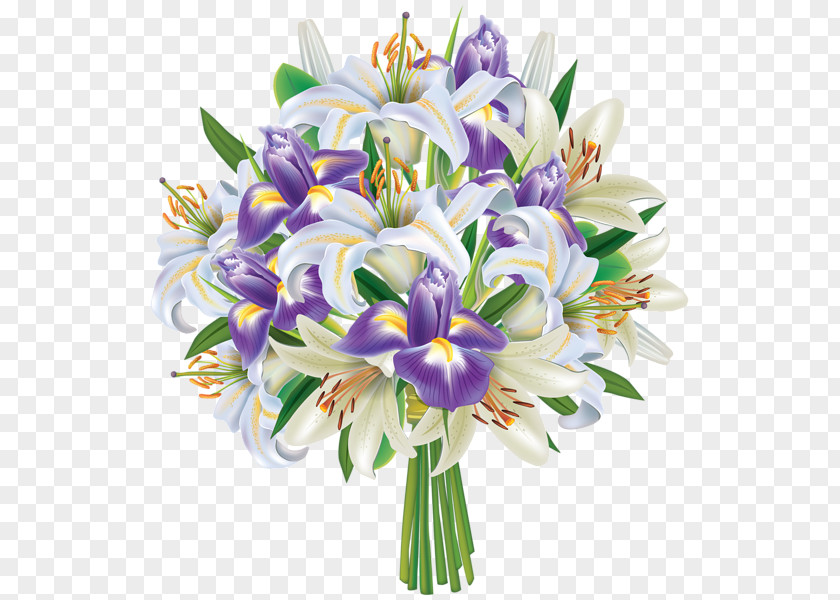 Bouquet Of Flowers Iris Versicolor Flower Clip Art PNG