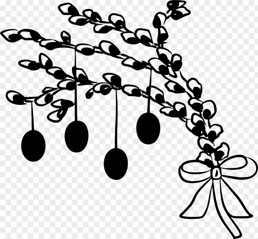 Decorated Twig Branch Leaf Clip Art PNG