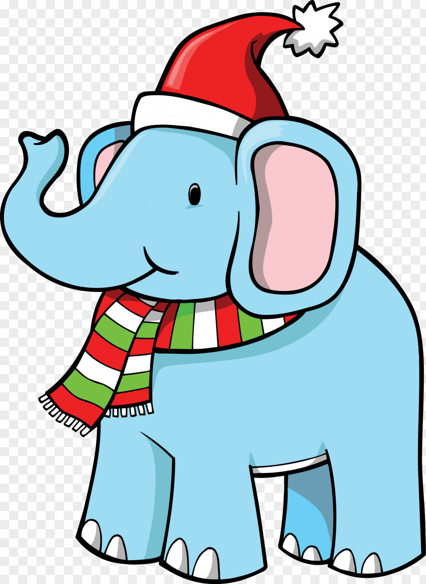 Elephant Vector Graphics Christmas Day Holiday Clip Art PNG