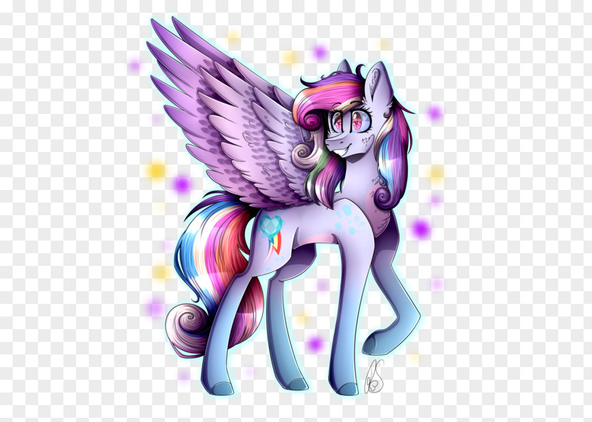 Female Fusion Pony Princess Cadance Rainbow Dash DeviantArt PNG