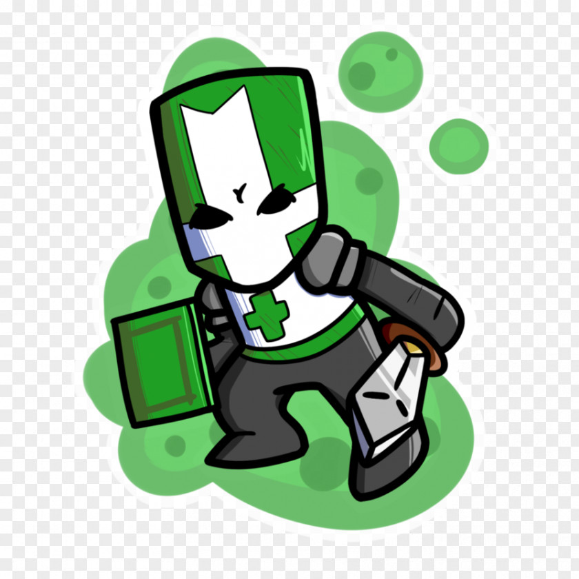 Knight Vector Castle Crashers Green Fan Art Drawing Clip PNG