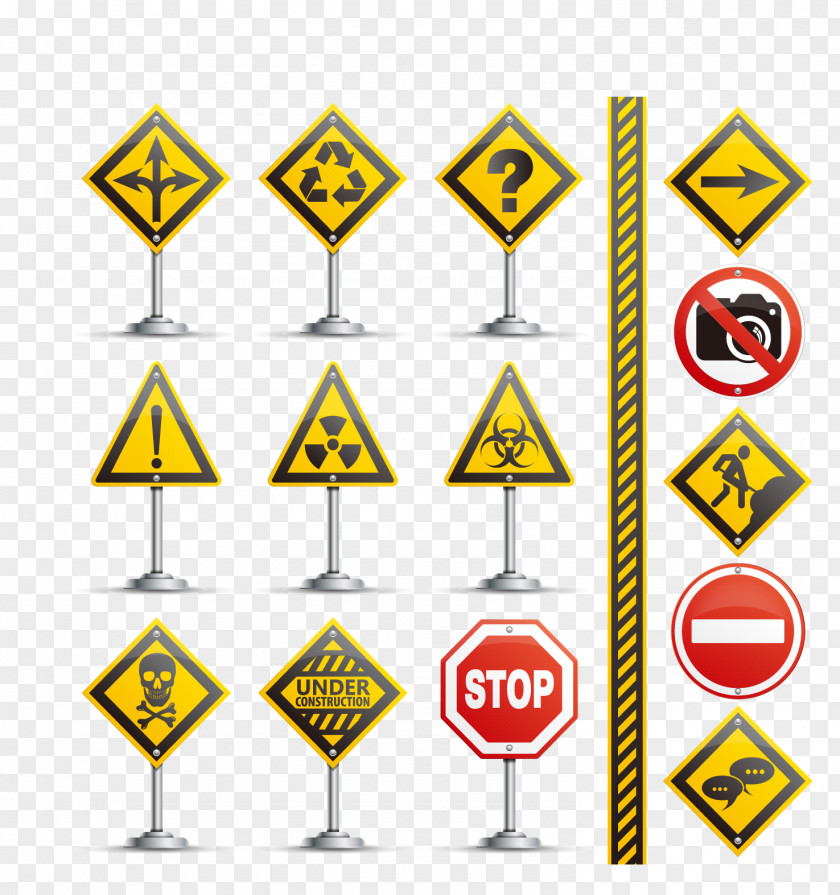 Road Signs Traffic Sign Transport Warning Stop PNG