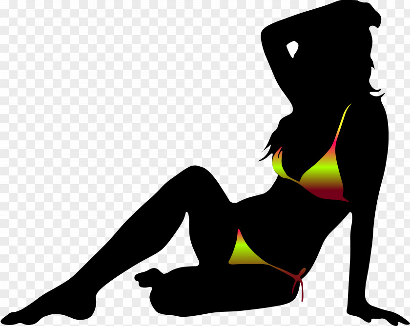 Silhouette Bikini Woman Swimsuit PNG Swimsuit, woman in bikini clipart PNG