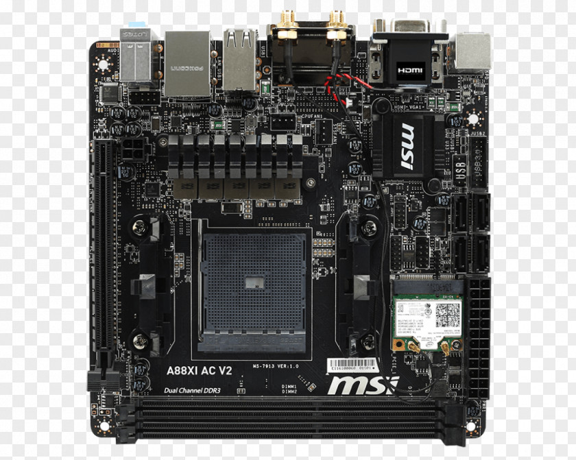 USB Socket AM4 Motherboard Mini-ITX FM2+ PNG