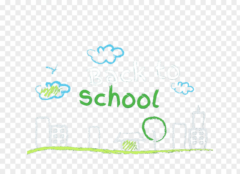 Back To School Chalk Illustration PNG