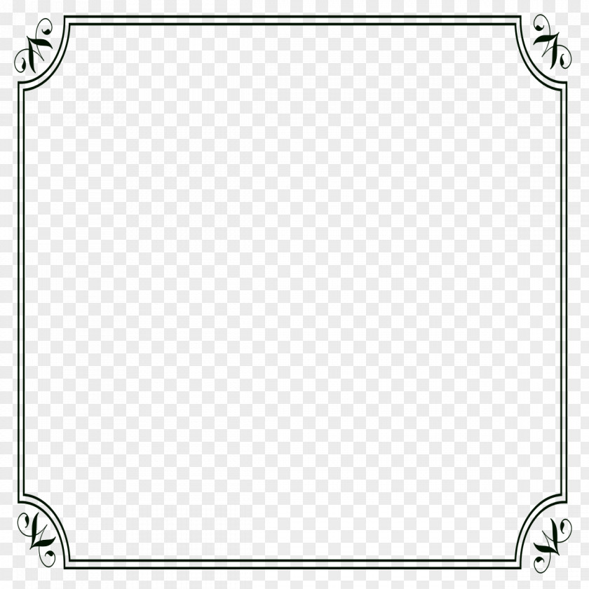 Black Border Frame Picture Template PNG