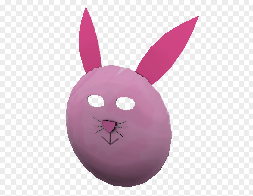 Easter Bunny Pink M RTV Snout PNG