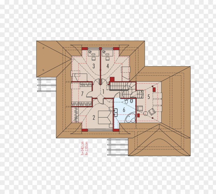 House Building Attic Floor Plan Petra PNG