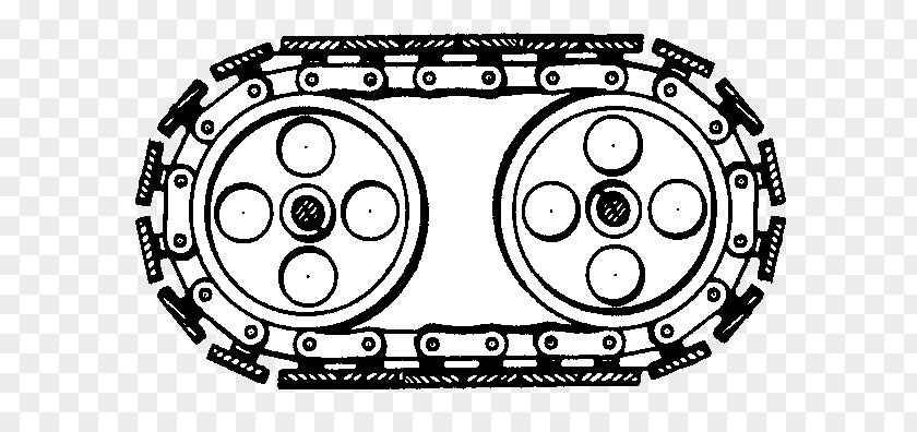 Tank Track Circle Angle White Clutch Font PNG