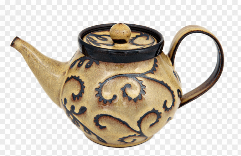 Watercolor Teapot Kettle Ceramic Tableware Pottery PNG