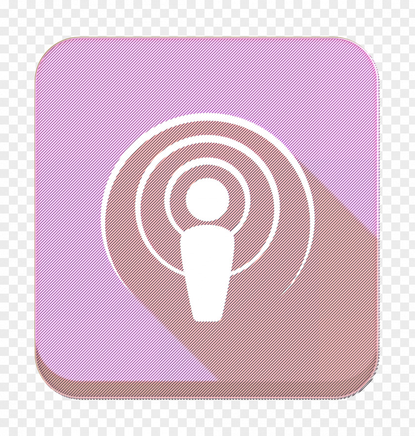 Magenta Symbol Itunes Icon Podcast PNG