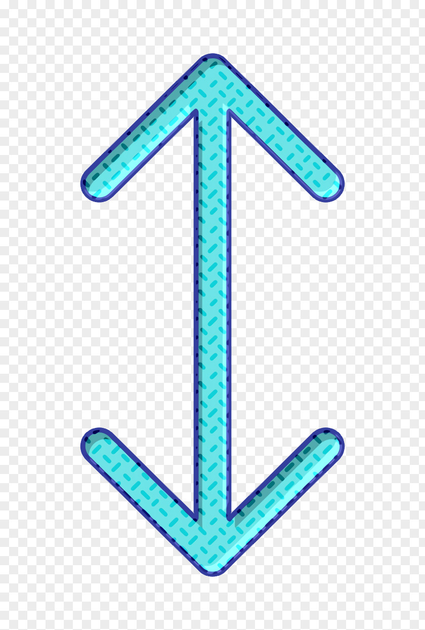 Sign Electric Blue Arrow Icon Down Top PNG