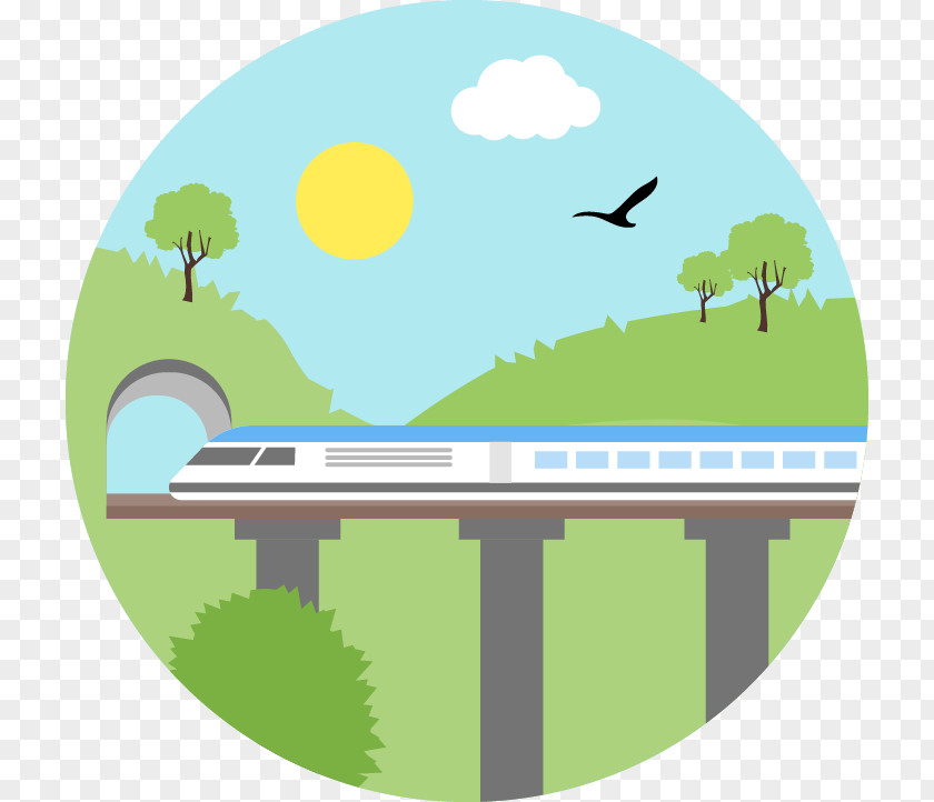 Train Car Rail Transport High-speed Icon PNG