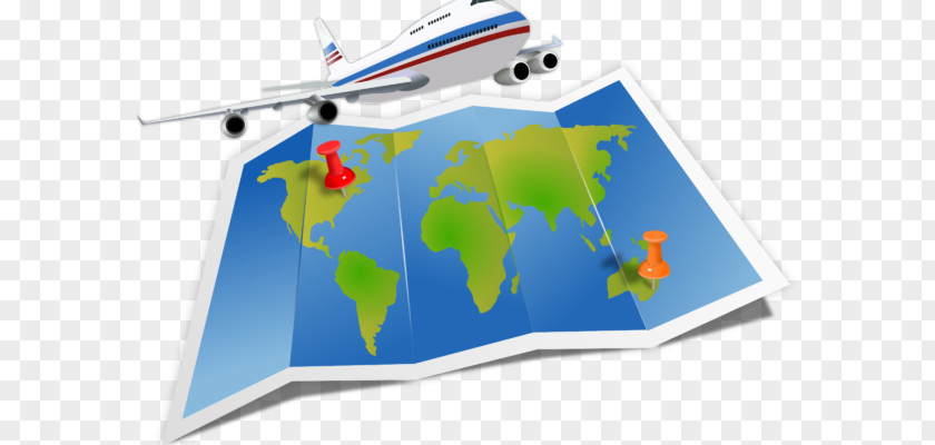 Travel Guide Airplane Map Air Clip Art PNG