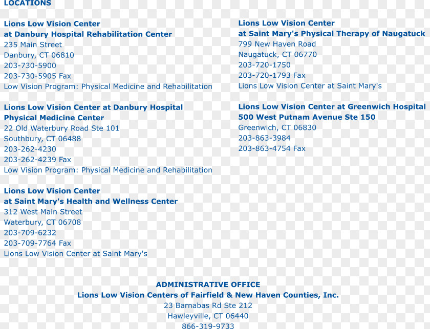 Vision Rehabilitation Danbury Hospital Physical Medicine And Robert J. Mcevoy, PHD Health PNG