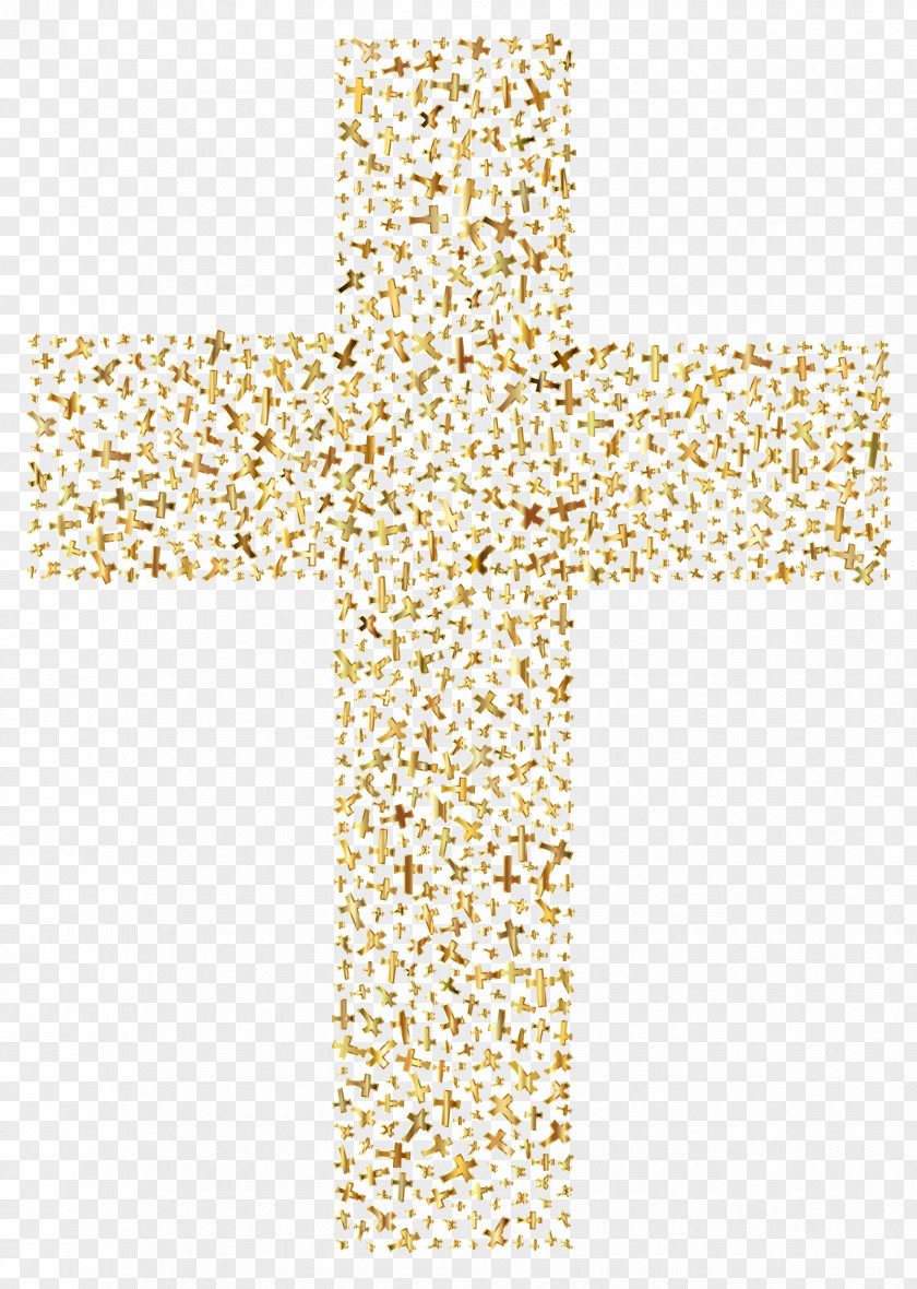 Cross Christian Gold Crucifix Clip Art PNG
