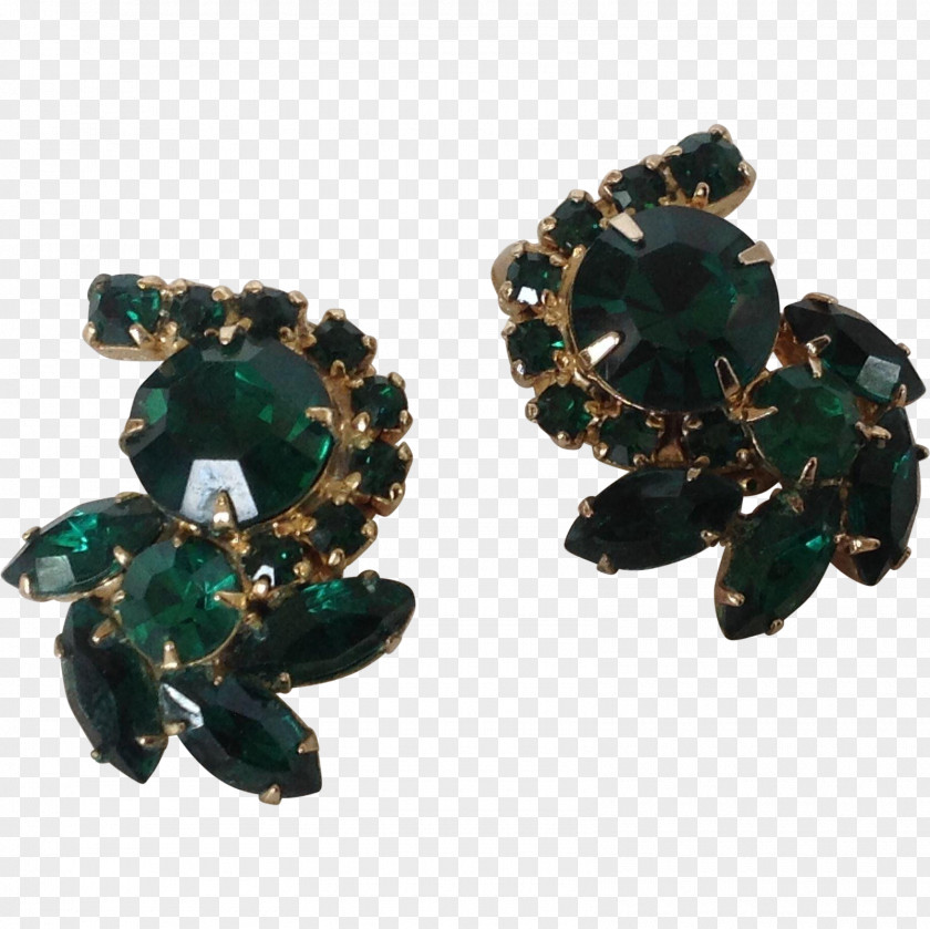 Emerald Earring Body Jewellery Green Imitation Gemstones & Rhinestones PNG