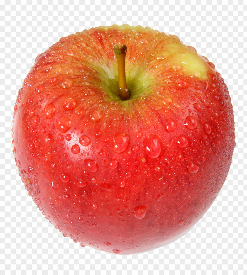 A Drop Of Water On An Apple PNG