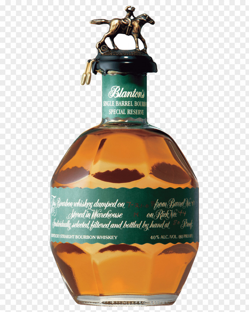 Bottle Bourbon Whiskey American Maker's Mark Blanton's PNG