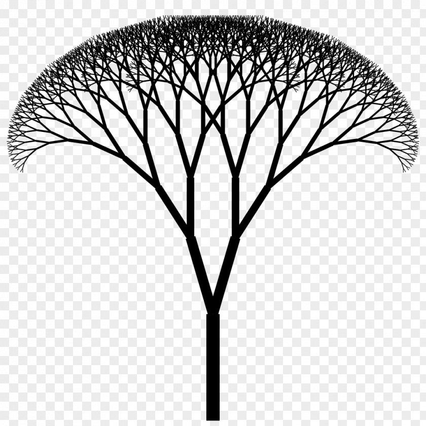 Fractal Canopy Geometry Tree Index H PNG