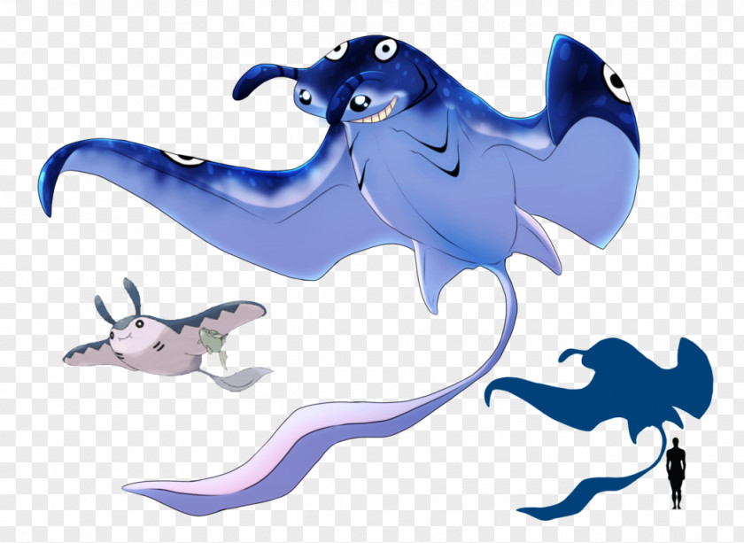 Night Marking On Water Mantine Pokémon Art Dolphin Slowbro PNG